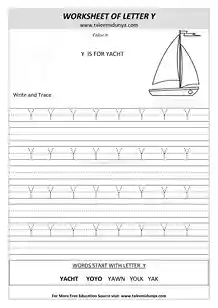 worksheet Y